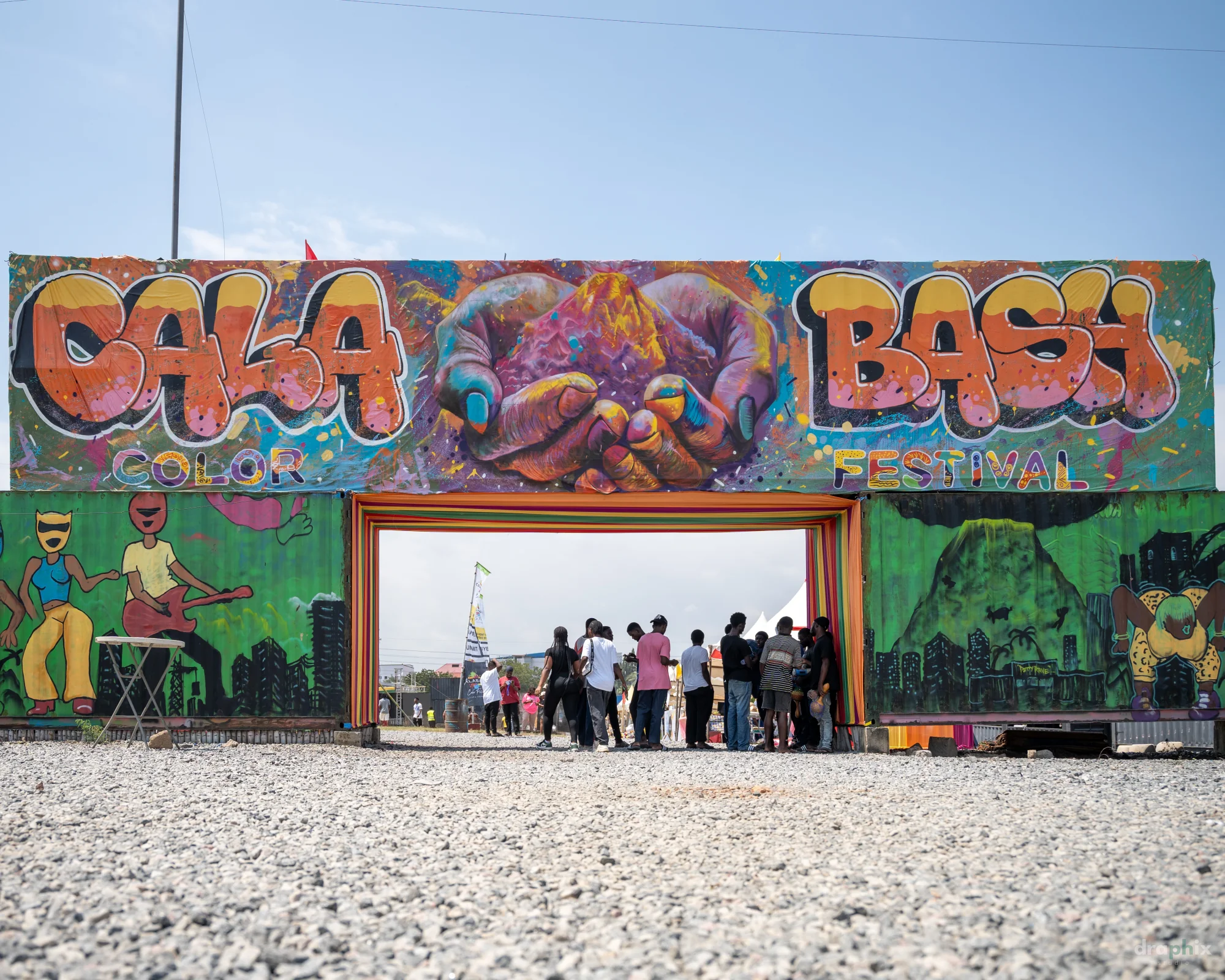 Calabash mural and festival gathering