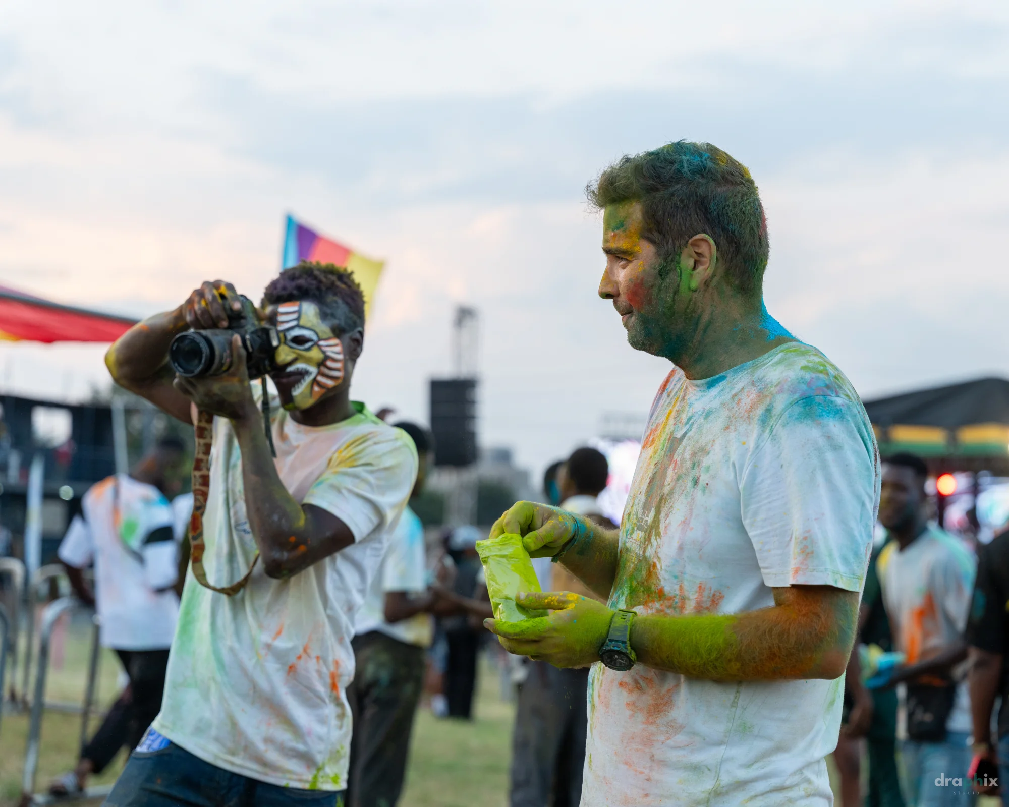Photographers at the festival
